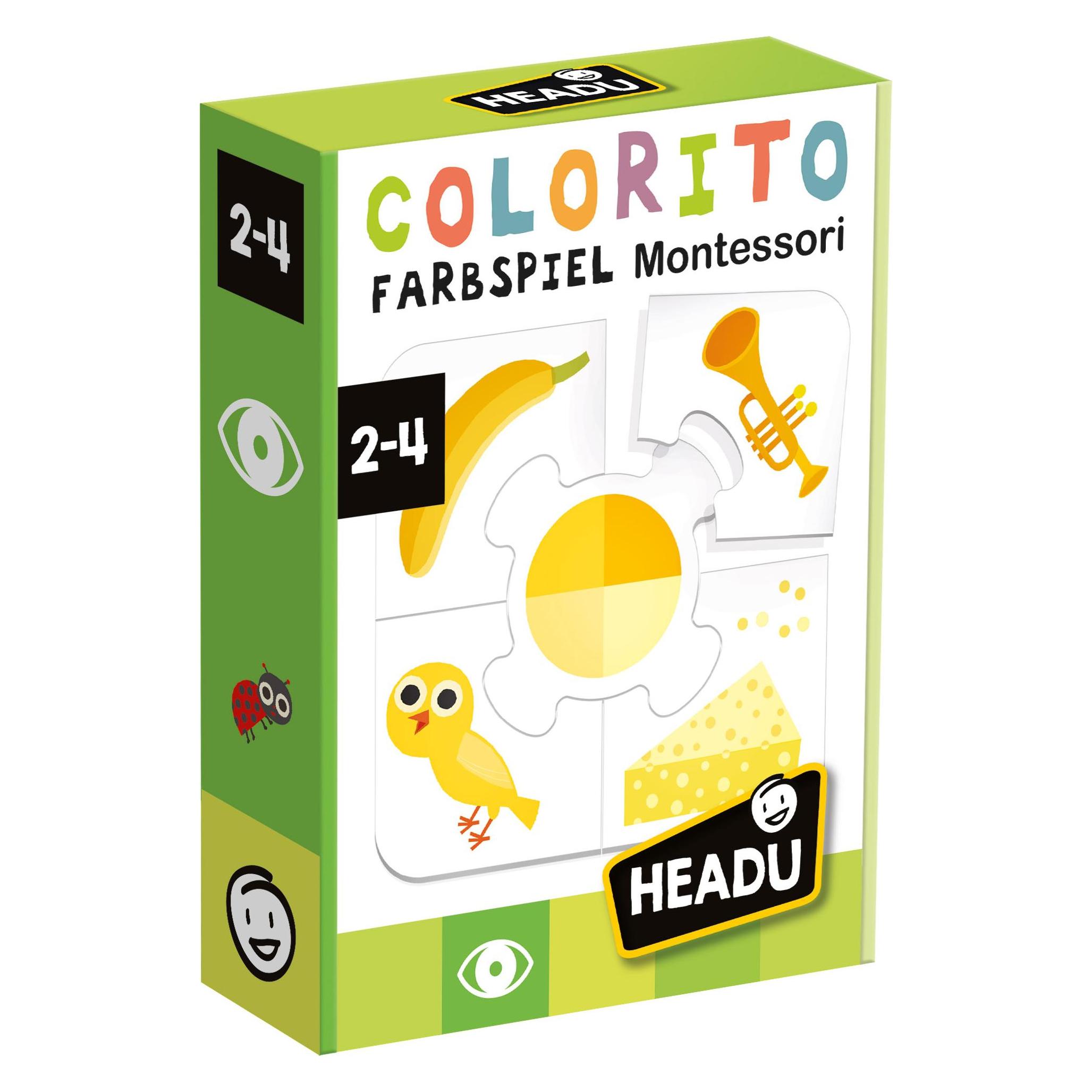 Heinrich Bauer Headu - Lernspiel - Colorito Farbspiel - Montessori (2 - 4 Jahre) (DE58981)