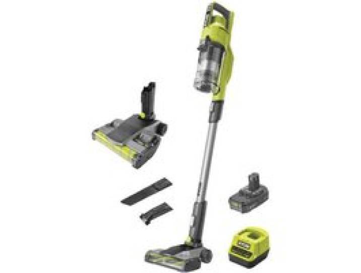 Pack RYOBI - Aspirateur balai - RSV18-120G - 18V One+ - 500ml - 1 batterie 2.0Ah - 1 chargeur - Tête de sol - RSVDFH24 - 27 5cm