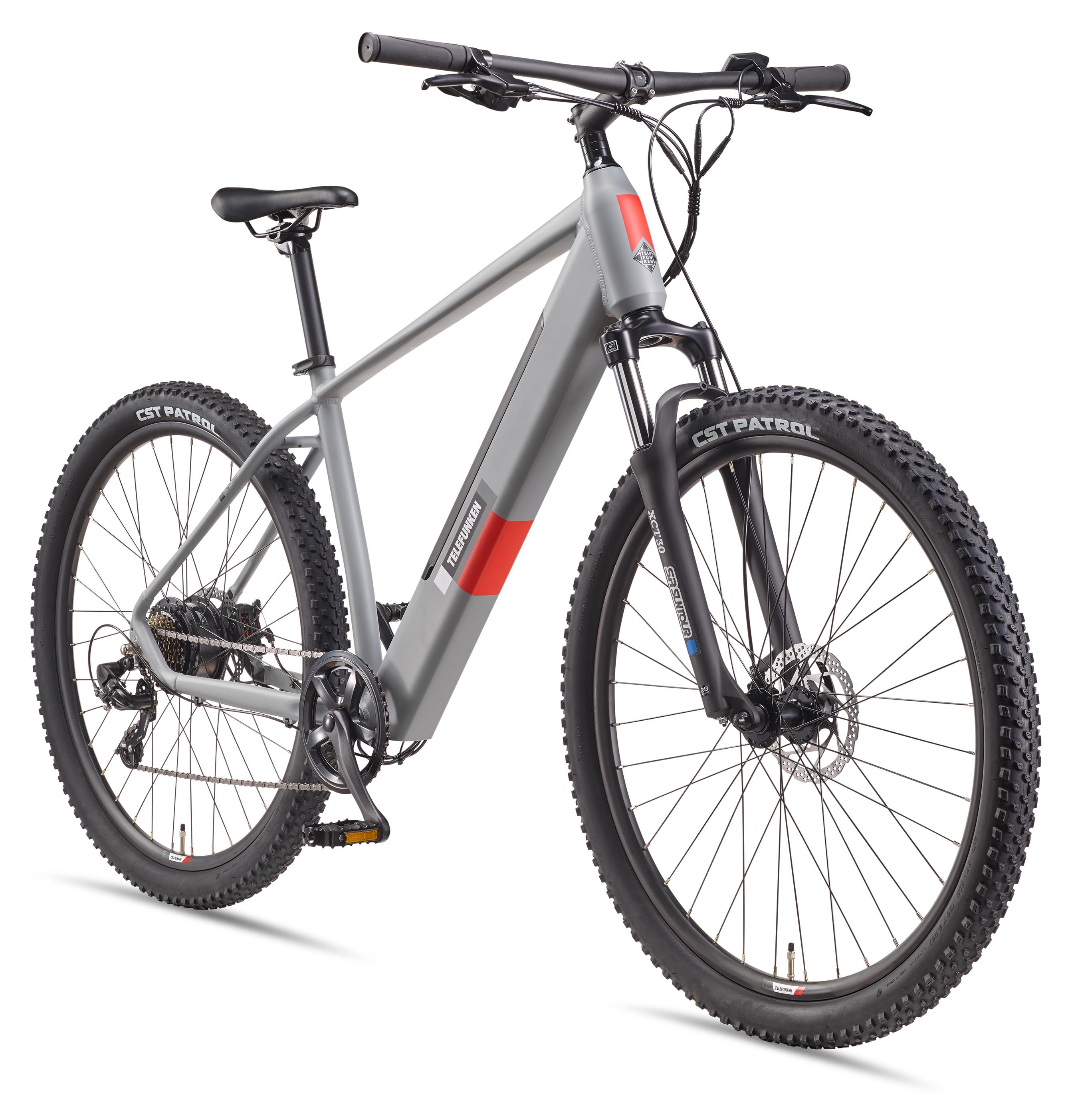 Telefunken MTB E-Bike Mountainbike für Herren und Damen | Elektrofahrrad 29 Zoll | Kettenschaltung | Heckmotor | 468 Wh Akku | EBike Pedelec Hardtail