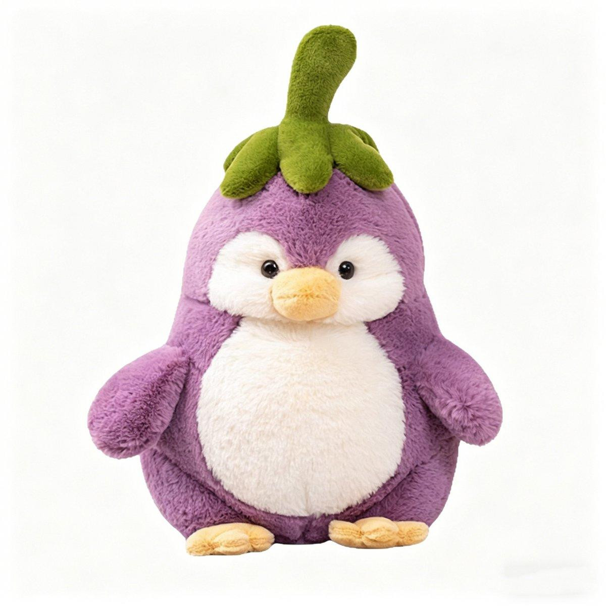DTC GmbH Pluche pinguïn paars 45 cm