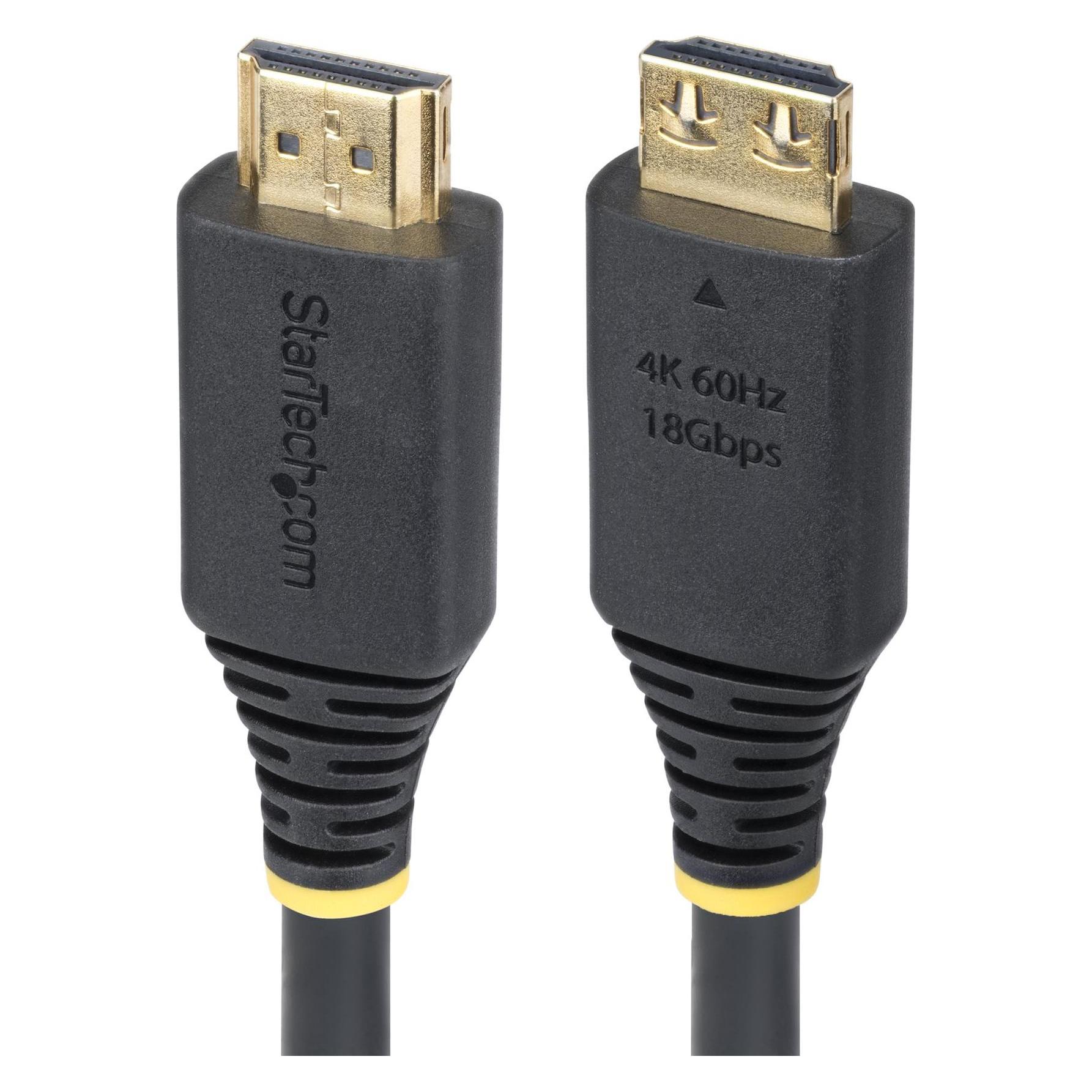 StarTech HDMI Cable - Gripping Gripping Connectors/4k 60hz/Hdr1 (1 m) (HDMI2-CABLE-GRIP-1M)