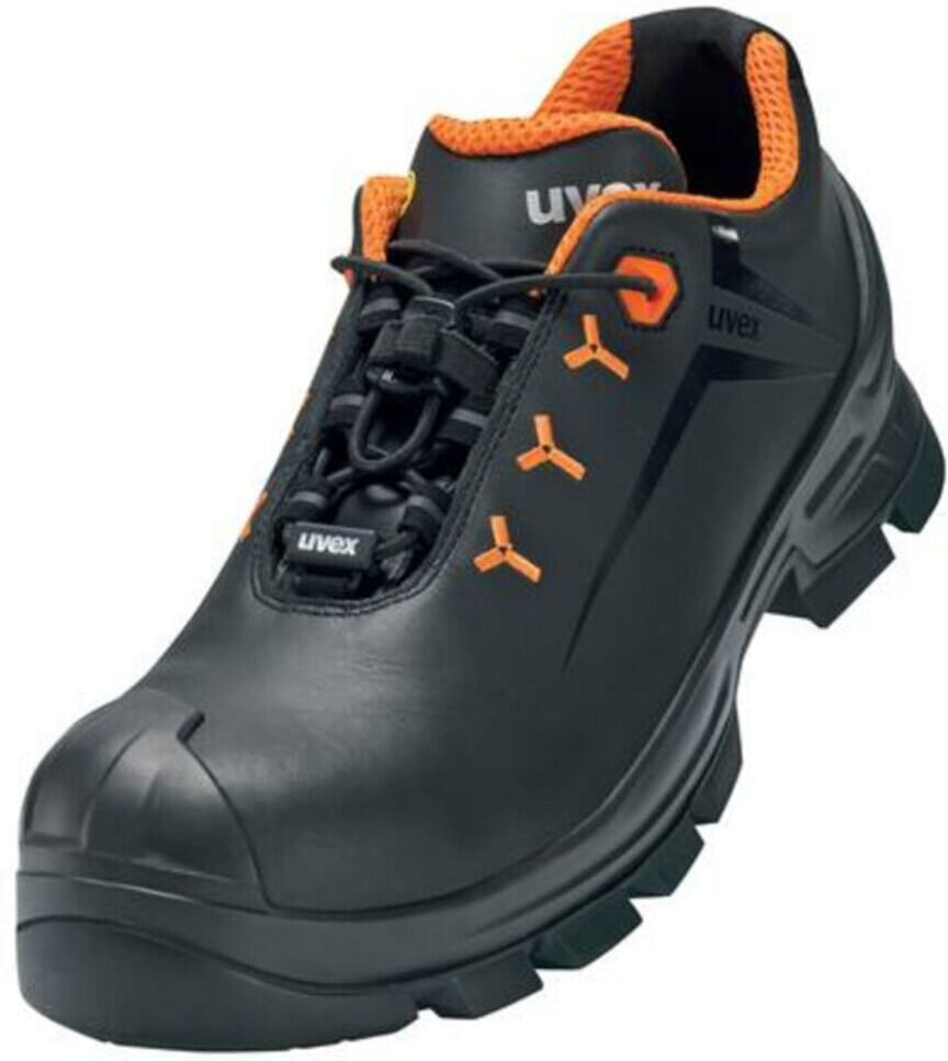 Uvex S3 HI HRO SRC uvex 2 VIBRAM Sicherheitshalbschuhe aus Leder, uvex xenova Kunststoffkappe, Weite 14, Größe 41: Hochwertiger Sicherheitsschuh aus Leder mit Kunststoffkappe und VIBRAM Sohle für hohe Hitzebeständigkeit und Rutschfestigkeit. S3 HI HRO SRC