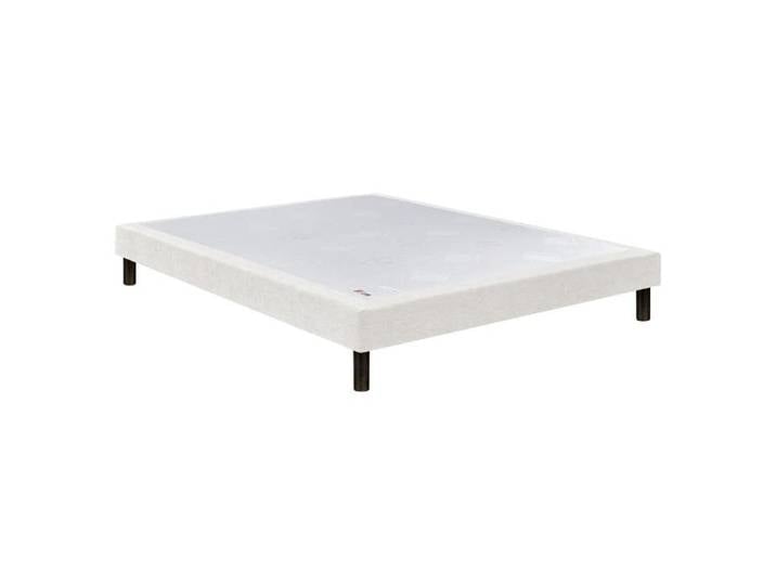 Sommier Nature confort ferme 15 cm - Epeda chenillé lin 120x190