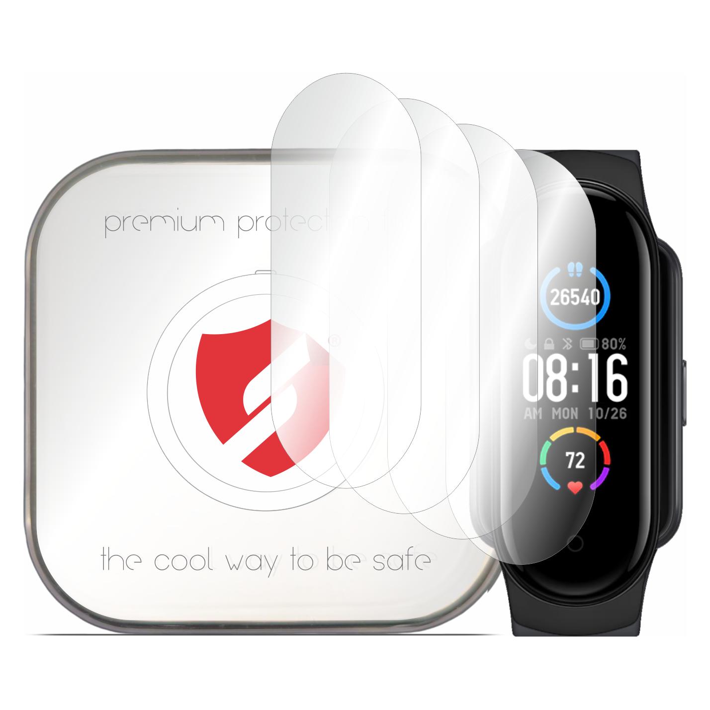 Smart Protection - Premium Classic (4 pack) - Xiaomi Mi Band 5 / 6 / 6 NFC / Amazfit Band 5 - Clear (56360991)