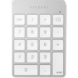 Satechi Slim Alu Keypad (Nummernblock, Kabellos), Tastatur, Grau, Silber
