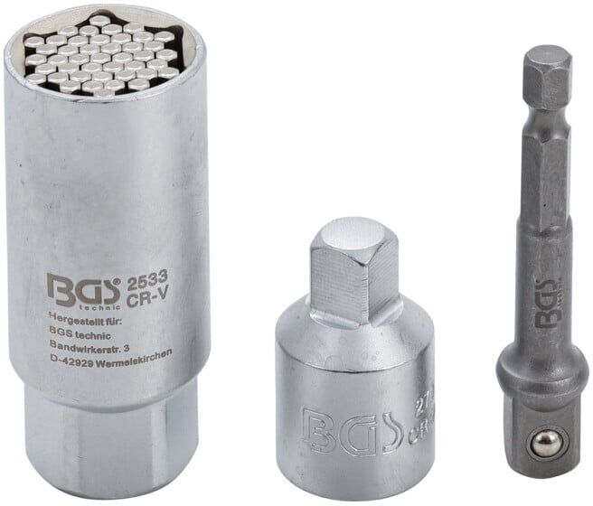BGS technic Douille universelle avec jeu d’adaptateurs 10 mm (3/8