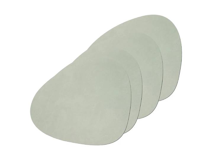 Lind DNA - Tischset Curve L, Nupo olivgrün (4er-Set)