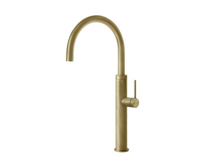 GESSI mitigeur robinet de cuisine 60020 CESELLO Gessi316 Collection (Brass Brushed PVD - Métal)