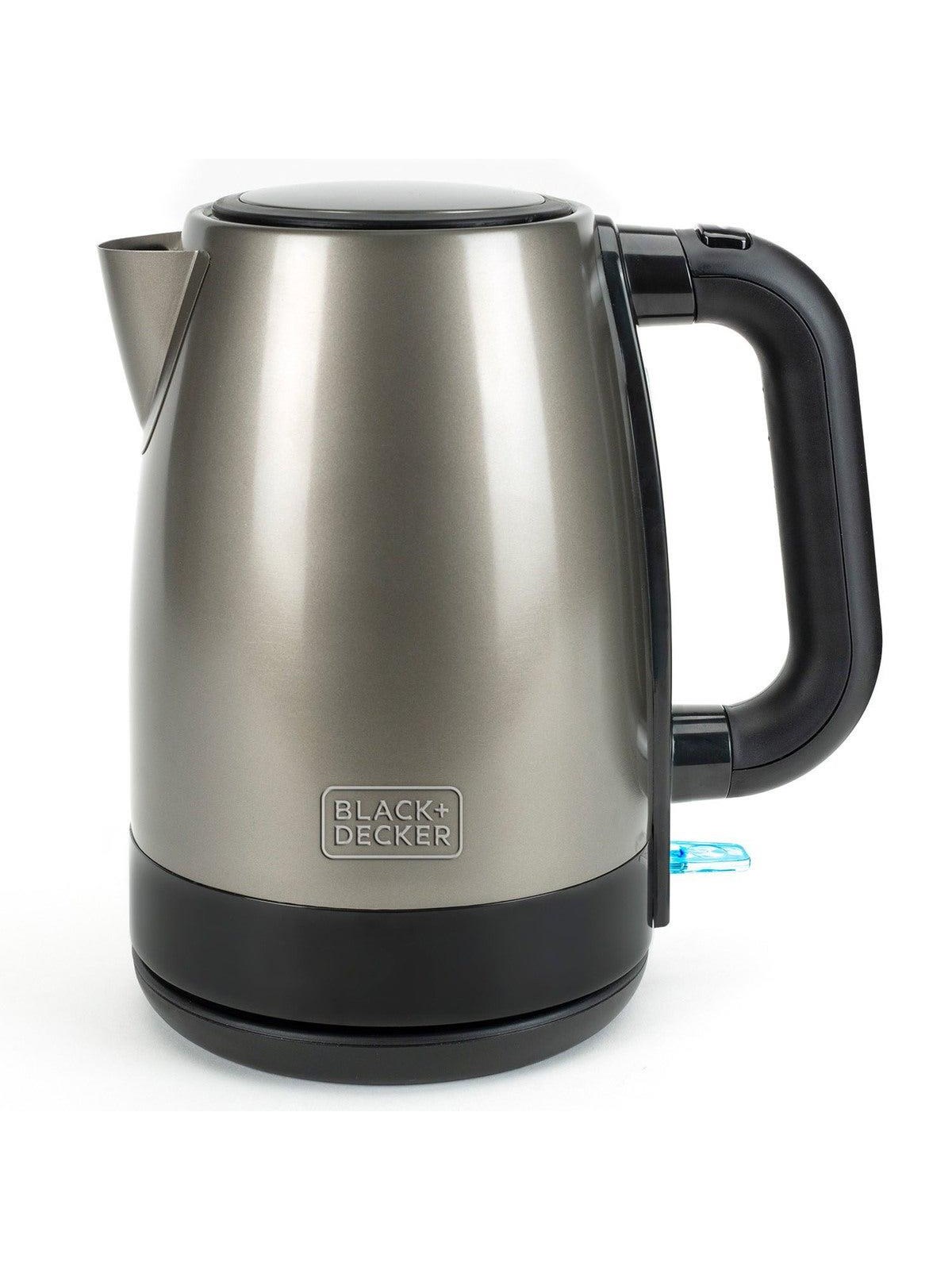 Black & Decker Wasserkocher Kettle 2200W 1.7L Brushed Stainless Steel - Pantone 10394/black - 2200 W