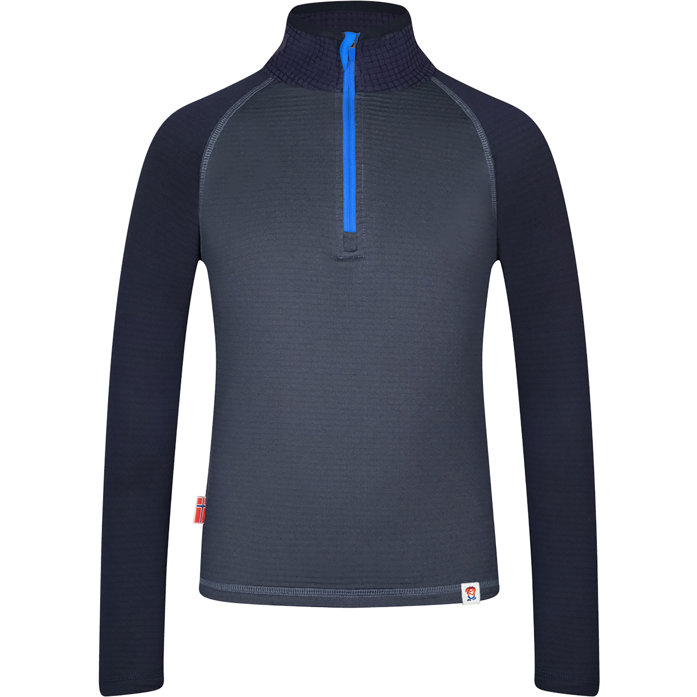 Trollkids Rauland Half Zip Kinder Longsleeves blau Größe 104 Trekking Elastisch