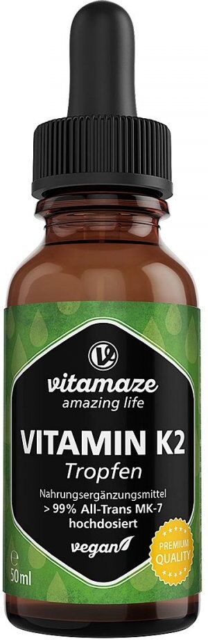 Vitamin K2 Mk7 Tropfen hochdosiert vegan