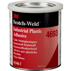 3M Scotch-Weld Lösemittelklebstoff auf Basis Synthetischer Elastomere 4693, Transparent, 946 ml