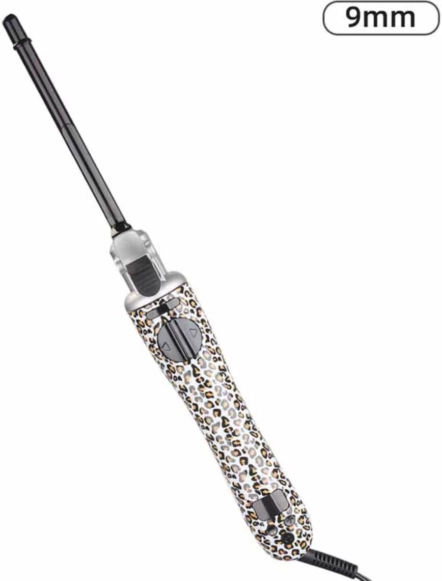 INF Automatischer 9mm Lockenwickler EU-Stecker — Tourmalin-Keramik Selbstrotierender Lockenstab für Nass- und Trockenstyling, Mehrfarbig
