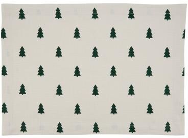 Saro Lifestyle Holiday Placemats With Christmas Tree Design (Set of 4)