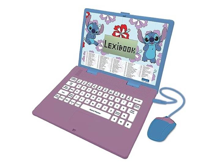 Lexibook, Disney Stitch educatieve computer voor kinderen, JC598Di1