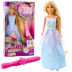 Anlily Puppe Ballkleid Langes Haar Styling Lockenwickler Haarnadeln