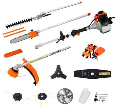 Kodotan sofa 8 in 1 Multi-Functional Trimming Tool, 56CC 2-Cycle Garden Tool System with Gas Pole Saw, Hedge Trimmer, Grass Trimmer