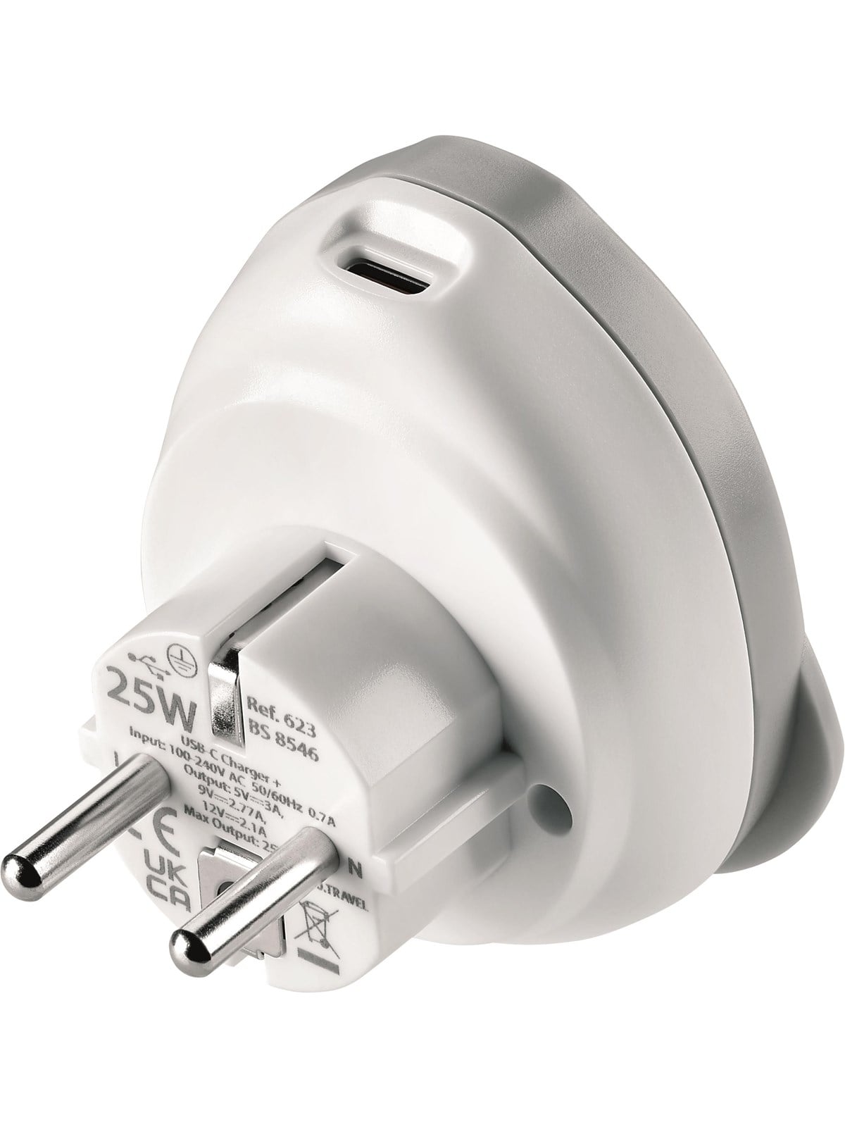 Go Travel Welt - EU USB-C Adapter + (25W)