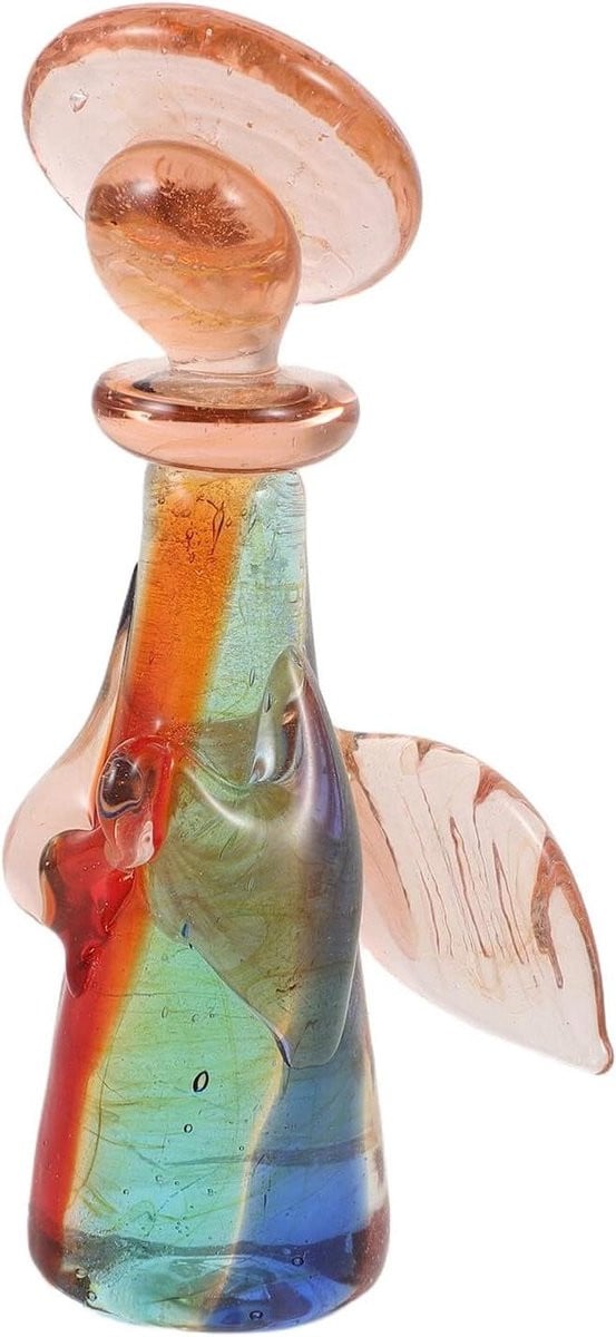 Glazen Engeltje Miniatuur Beeldje Meerkleurig Hoogte: 8.5 cm