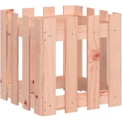 vidaXL Pflanzkübel Lattenzaun-Design 40x40x40 cm Massivholz Douglasie