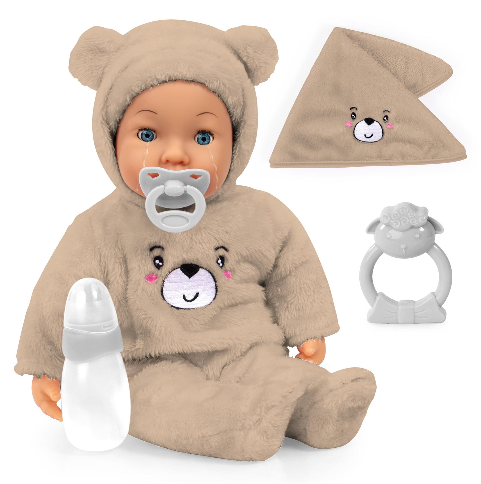 Babydesign Pop met echte tranen en gesloten oogjes, 42 cm
