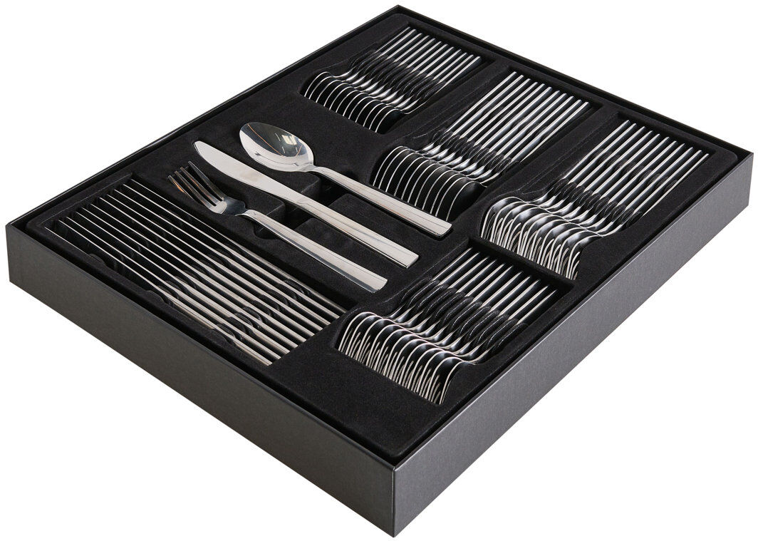 Metro 60 Piece Cutlery Set PENNE Silver Silver 60