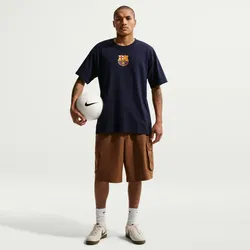 NIKE FC Barcelona Fußball T-Shirt Herren 498 - blackened blue L