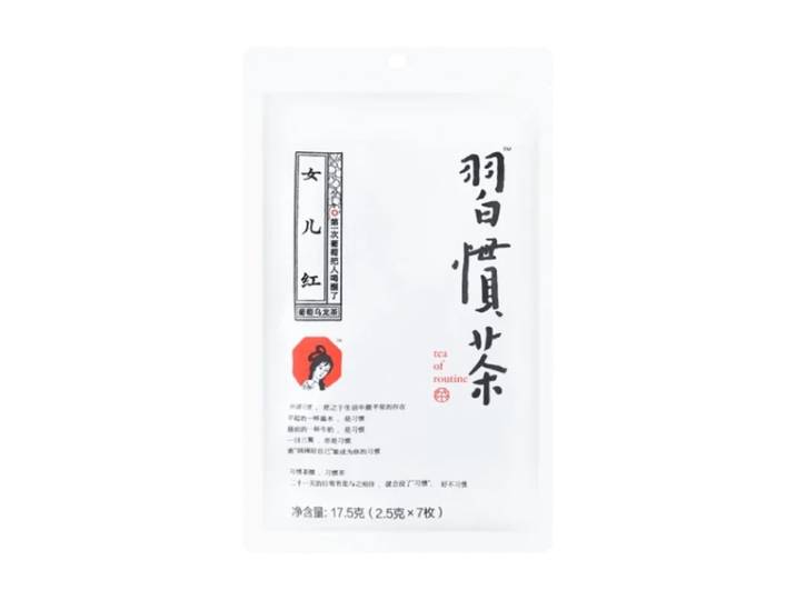 Modern China Tea Shop Thé Habitude Fille rouge / Oolong au raisin 17,5 g