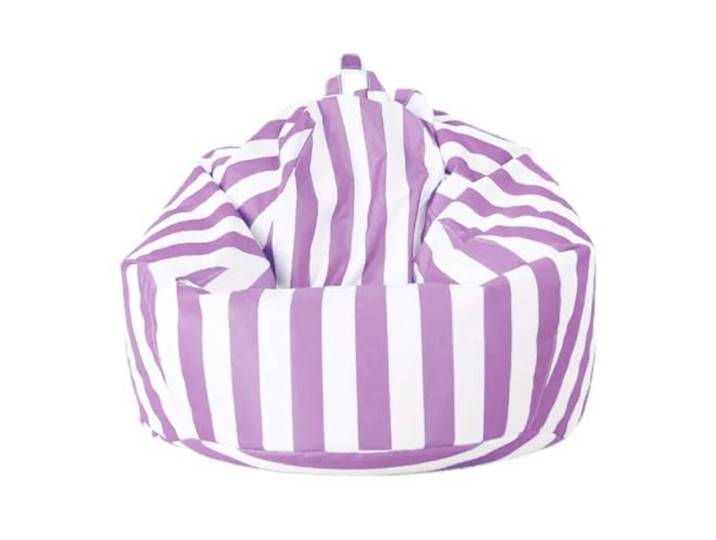 MKYYIOED Sitzsackbezug Outdoor Bean Bag Pouf Cover Kein Füllstoff im Inneren(Light purple,D100cm-cover-adults)