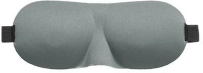 Uplifted Goods 3D Sleep Mask Memory Foam Blackout Eye Mask For Travel And Rest grey