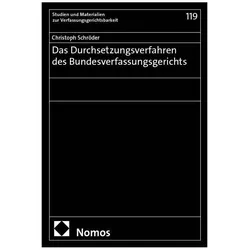 Das Durchsetzungsverfahren des Bundesverfassungsgerichts, Fachbücher von Christoph Schröder