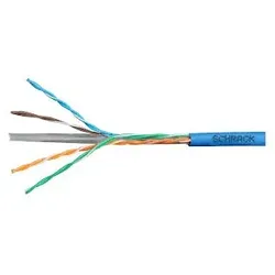 Schrack Kabel U/UTP Cat.6 4x2xAWG24 300 MHz, LS0H modrÃ1⁄2, Eca (U/UTP, CAT6, 305 m), Netzwerkkabel