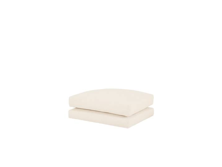 Pouf blanc cassé 97x80cm