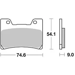 SBS Go Ahead, Bremsbeläge, (Semi-Metallisch)