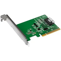 Icy Dock sllimSAS 8i to PCle 4.0 x8 PCle Adapter ith Reciver, SSD + Festplatte Zubehör