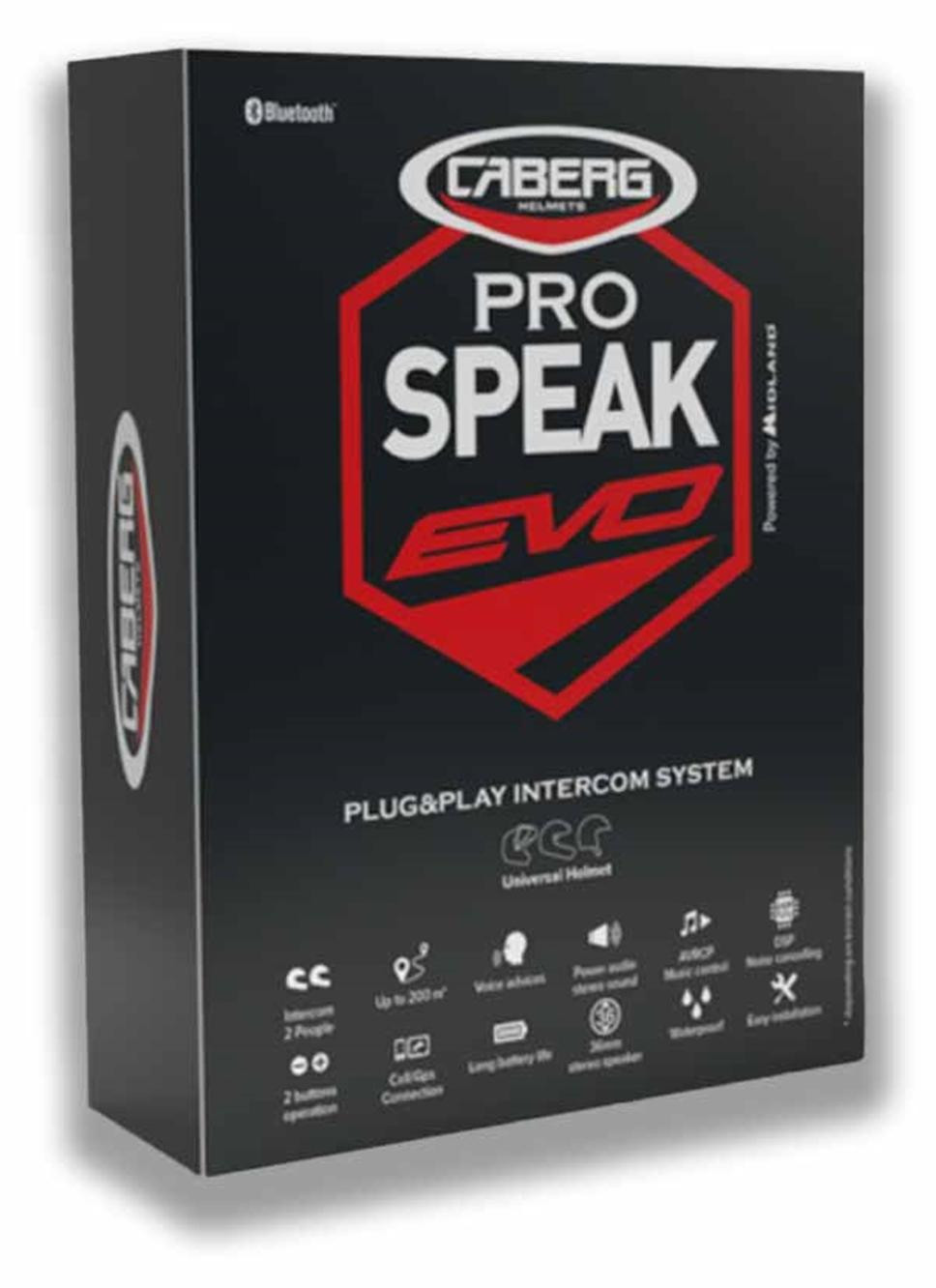 Caberg Pro Speak Evo Bluetooth communicatiesysteem, losse set