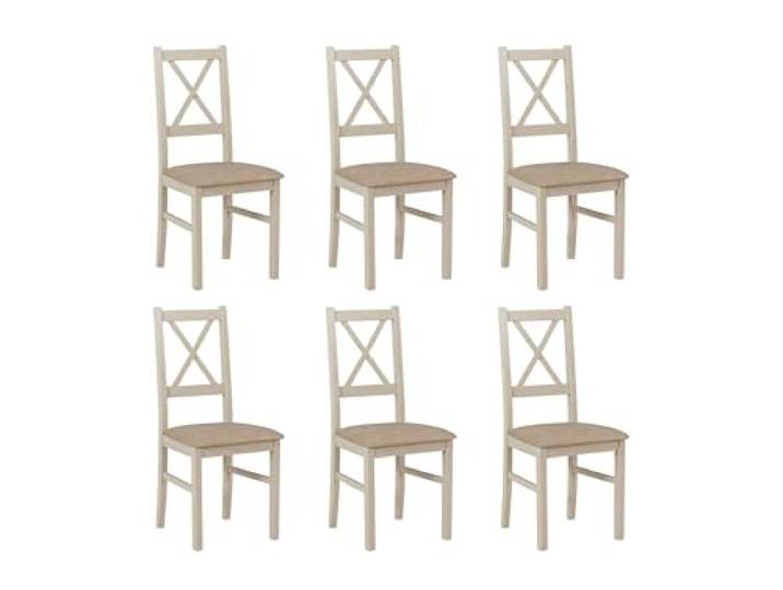 LeafDesign Esszimmerstühle Holz - Esszimmerstuhl 120 kg - Stuhl Buche Massiv - Stühle Esszimmer 6er Set - Holzstuhl - Esstischstühle - Küchenstühle 6er Set - Kaschmir