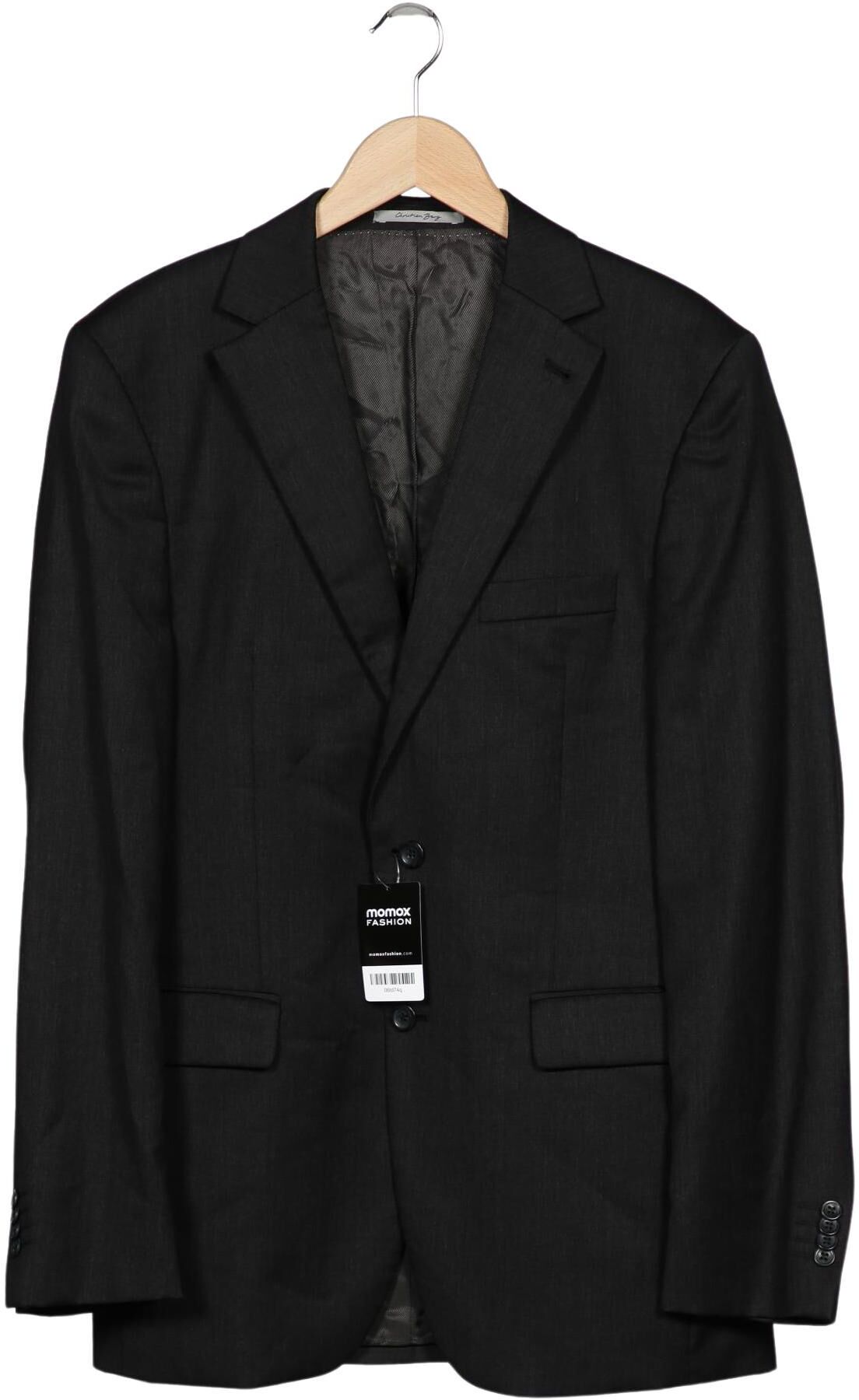Christian Berg Herren Sakko, Grau, Lang-Gr. EU 102, Schurwolle / Viskose - Second Hand