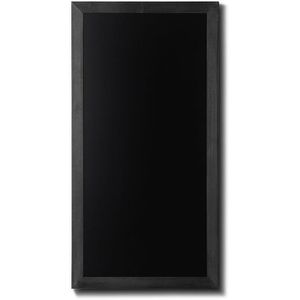 Showdown-Displays Kreidetafel Natura, schwarz, Wandtafel mit schwarzem Holzrahmen, 100 x 56 cm