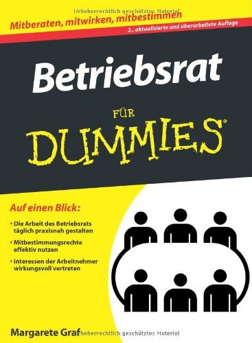 Margarete Graf - Betriebsrat für Dummies (Fur Dummies) - Preis vom 30.09.2026 09:01:18 h