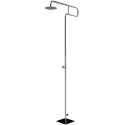 Gartendusche TROMBONE Edelstahl V2A Kaltwasser mit Erddorn