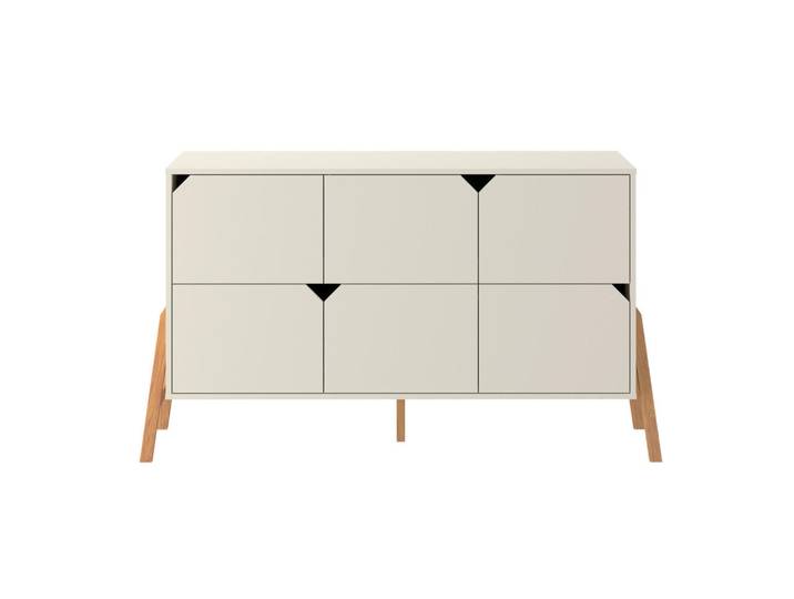 Raumhirsch Furniture Kinderkommode Lotta, Beige, Rechteckig, 150x85x50 cm, Babymöbel & Kindermöbel, Babyzimmer, Babyregale & Kinderregale