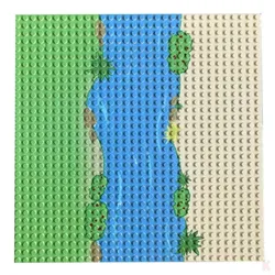 Klemos KL-20003 Klemmbaustein Grundplatte 32x32 Strand (25cmx25cm) Strand gerade
