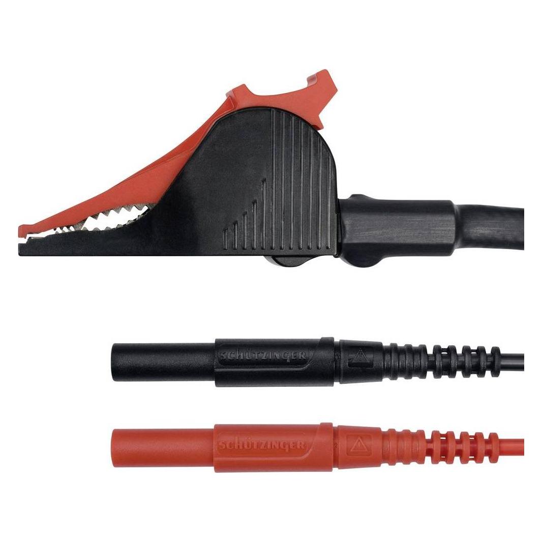 Schutzinger Schützinger KML 7460 / SAK / 1 / 150 Messleitung (Stecker 4mm - Kelvin-Klemme) Schwarz/Rot 1St. (KML 7460 / SAK / 1 / 150)