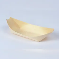 emissimo Fingerfoodartikel aus naturbelassenem Weichholz, Pagoden  - Maße: 22,5 x 11 cm h 4,5 cm  2000 Stück