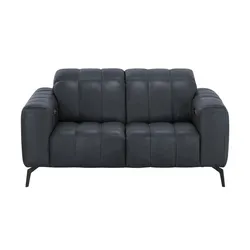 Natuzzi Editions Ledersofa mit Kopfteilverstellung Portento , blau , Maße (cm): B: 164 H: 78 T: 109.0