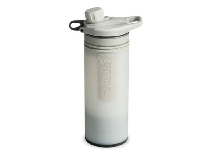 GRAYL GeoPress 710ml Outdoor Wasserfilter Trinkwasser I Eliminiert 99,99% aller Bakterien und Viren I Perfekt für Camping, Survival und Reisen (Peak White)