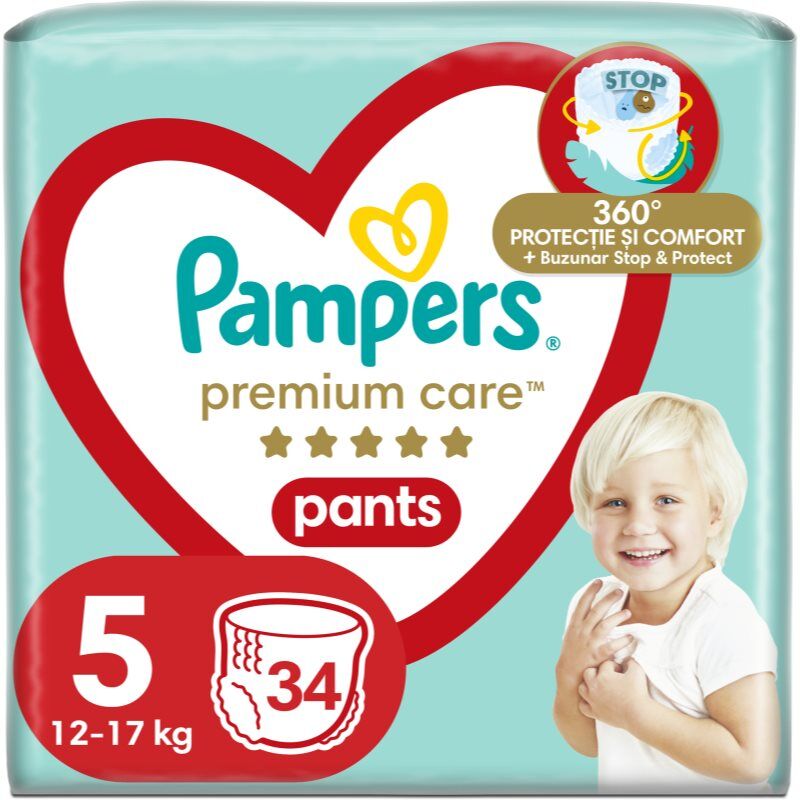 Pampers Premium Care Pants Size 5 Einweg-Windelhöschen 12-17 kg 34 St.