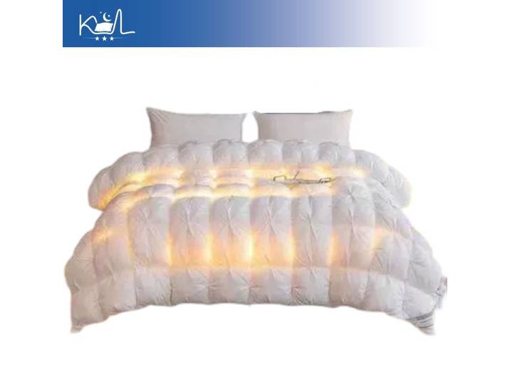 Couette en duvet d'oie chaude pour l'hiver, couette de qualité hôtelière de luxe, édredon épaissi 100% coton, couette en duvet de canard blanc doux