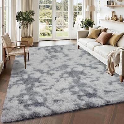 YUN Runner Rug Shag Fluffy Area Rug, Soft Plush Furry Runner with Non Slip Bottom, Comfy Hallway Rug for Bedroom, Nursery